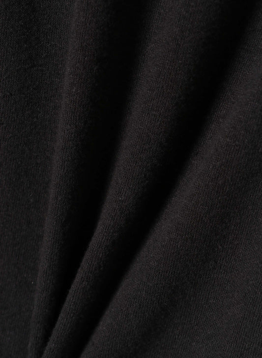 Reverse Cotton 20Gage Pile, Unisex LS Crew Sweat Shirts, # 112978, Black