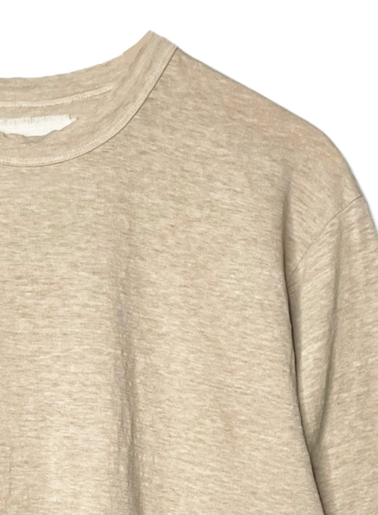 Hemp Jersey, S/S CREW, VLR1410064, Hemp 100%, SAND KHAKI