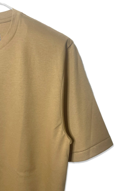 SUPIMA COTTON SMOOTH, #731110, S/S CREW, CAMEL