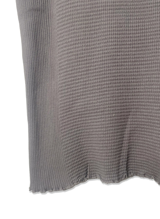 Waffle Rib Combo Tube, Tank top. #802-747, CHARCOAL