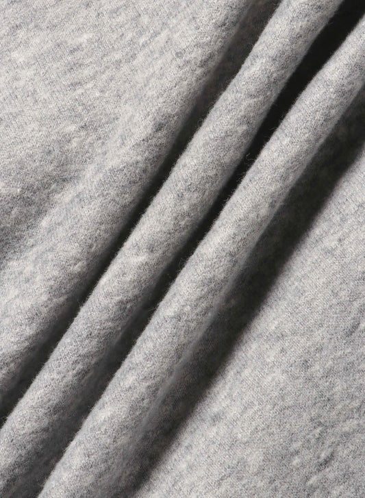 Cotton Tencel Brushed Fleece, LS Crew Sweat Shirts, #112975, HT Charcoal