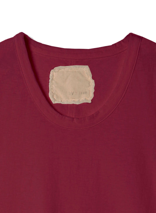 Reverse Cotton 32Gage Jersey, SS Basic Crew Tee, #812-766, BURGANDY