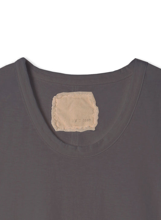 Reverse Cotton 32Gage Jersey, SS Basic Crew Tee, #812-766, DARK CHARCOAL