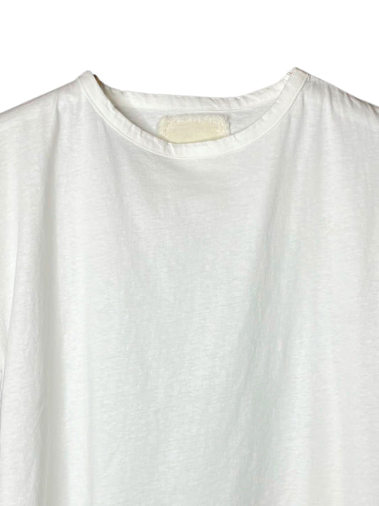 Reverse Cotton 32Gage Jersey, #821-795, Folded Sleeve Tanktop, WHITE