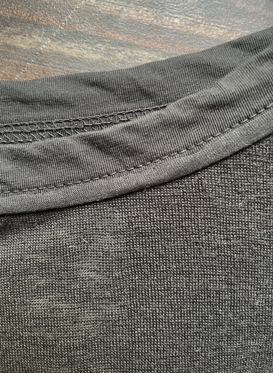 Hemp Jersey, #831-816, Oversized LS Crew, Hemp 100%, CHARCOAL, ONE SIZE