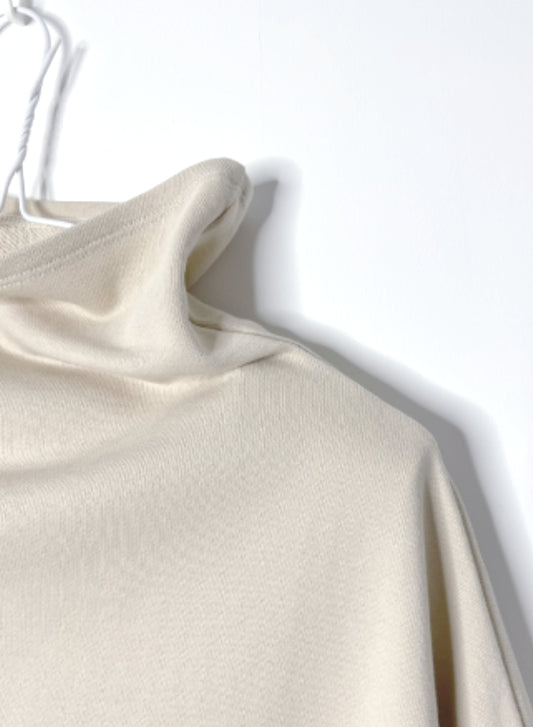 COTTON FLEECE, 100%cotton, LS OVERSIZED TURTLE, 842-873, OATMEAL
