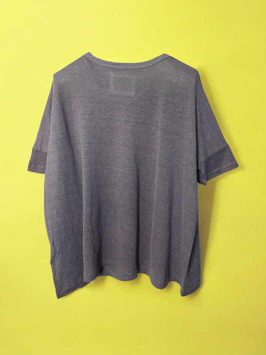 Hemp Jersey, Oversized SS Crew, 851-880, Hemp 100%, CHARCOAL, One Size Fits All