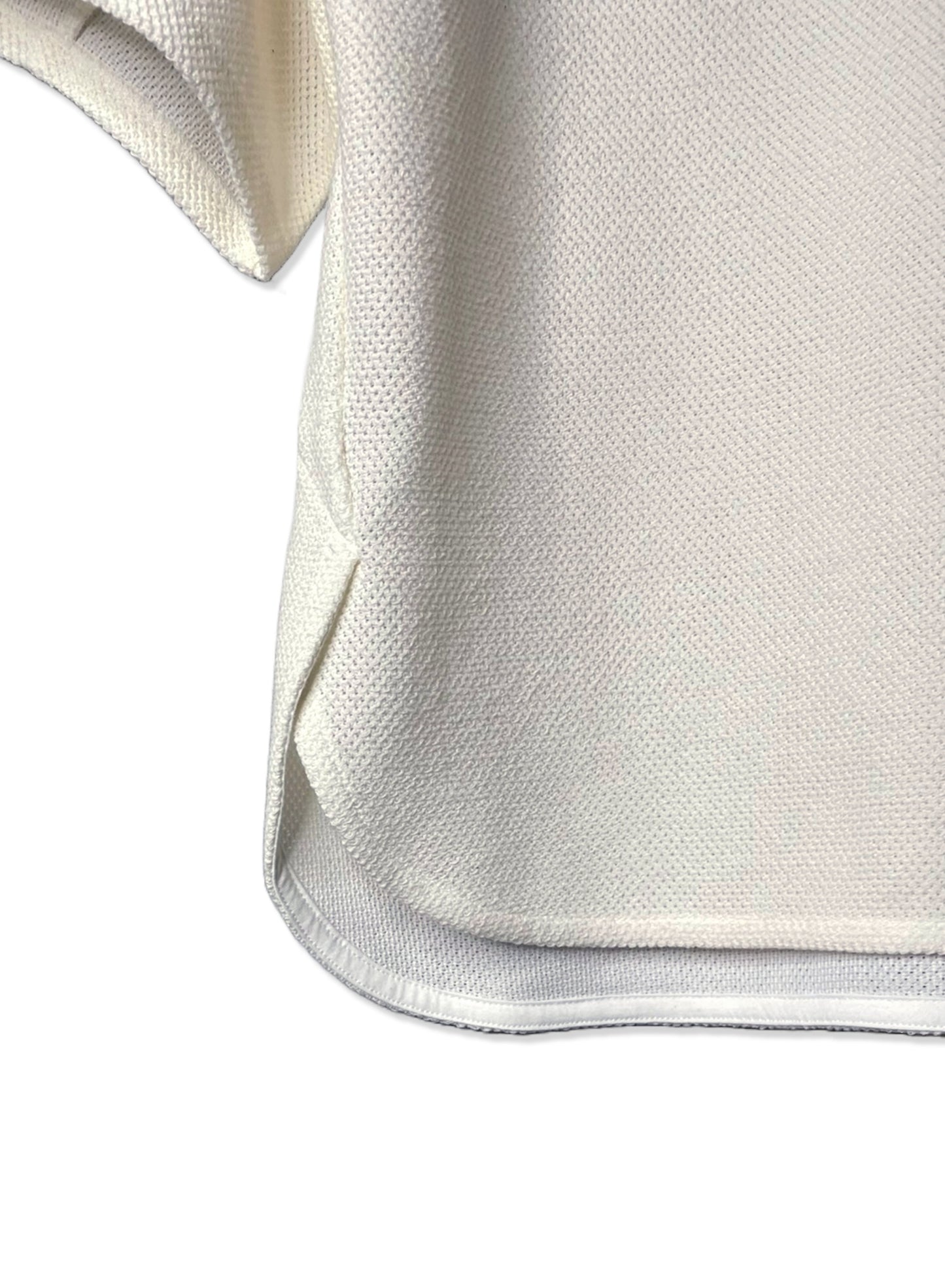 COTTON MESH, SS CREW, #851-887, cotton 55% Polyester 45%, WHITE