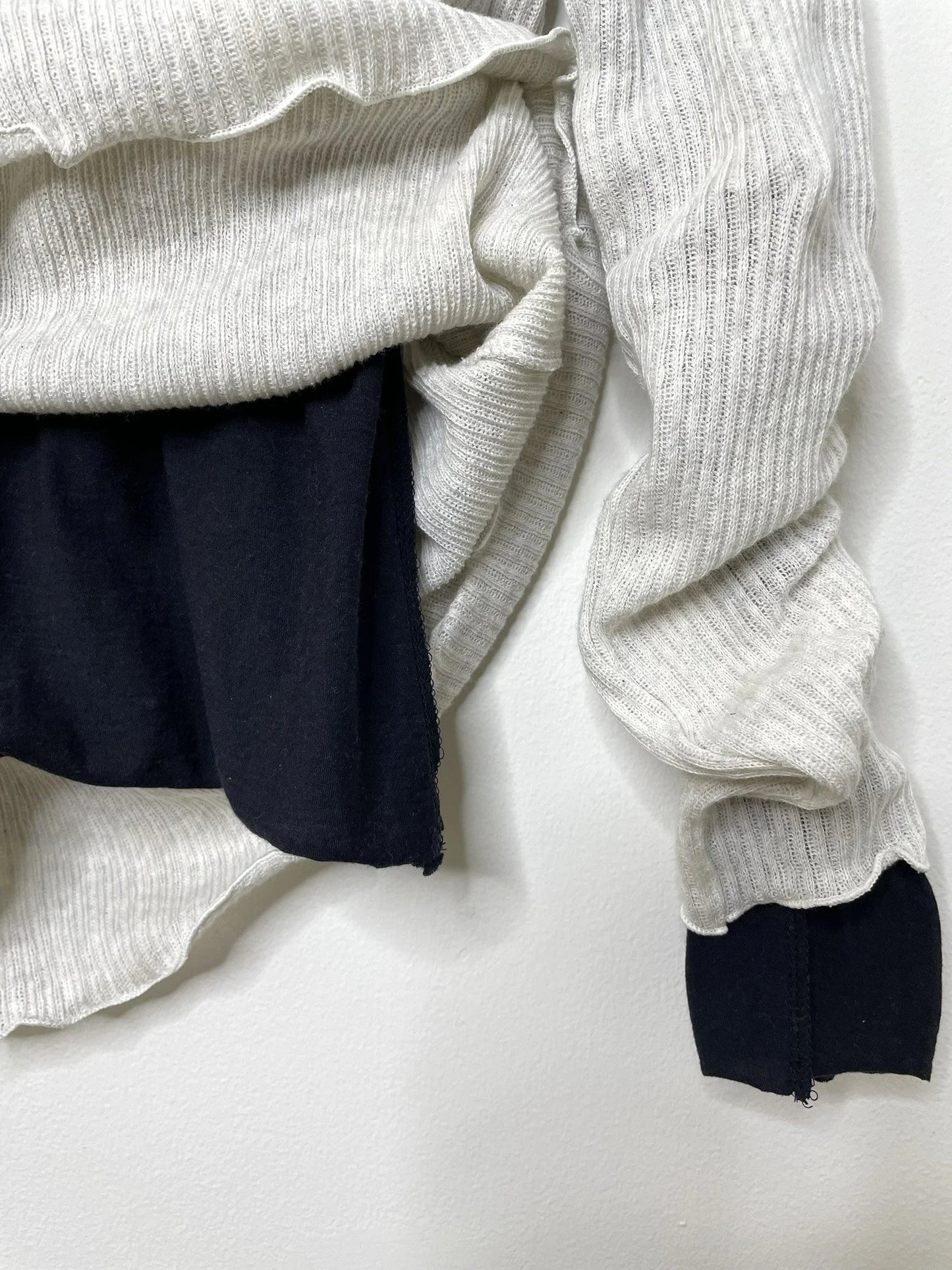 GAUZE RIB, 100%cotton, LS LAYER TOP, 852-914, OAT