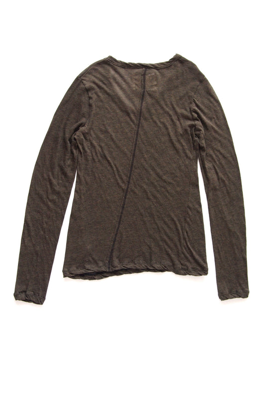 Hi-Soft Jersey, LS Crew T-shirts, BLACK, #872-566