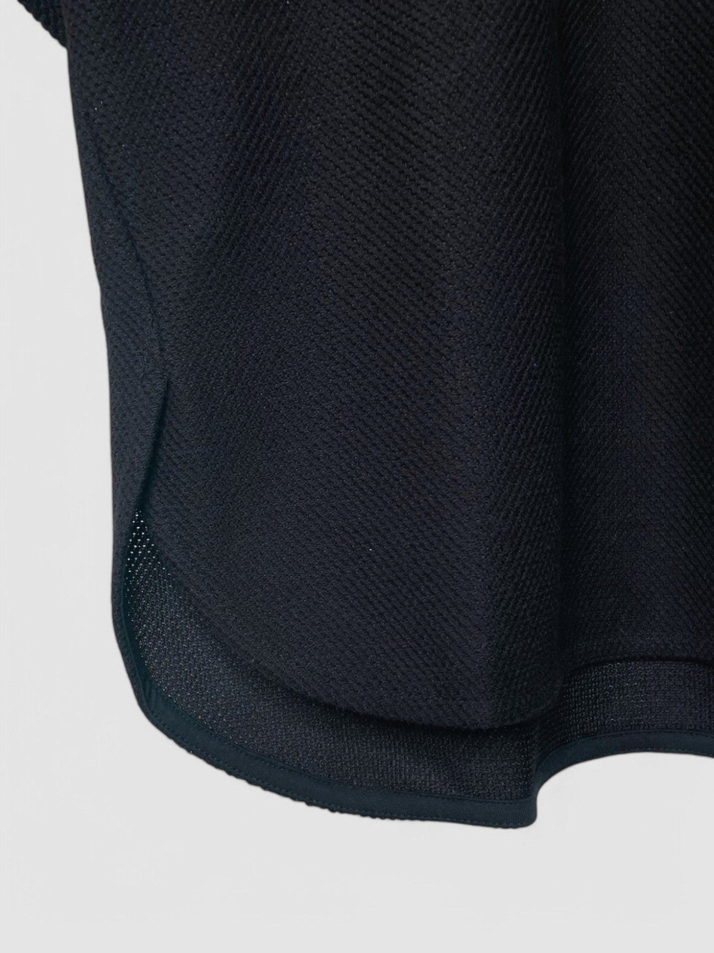 COTTON MESH, SS CREW, #851-887, cotton 55% Polyester 45%, BLACK