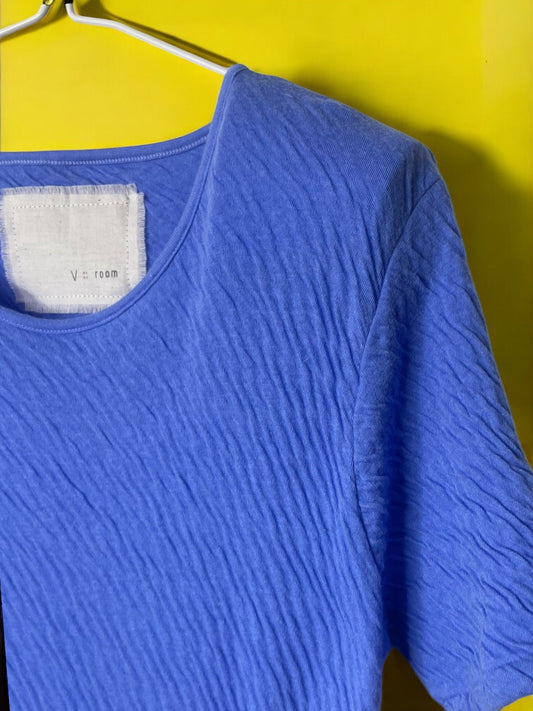 Hi-Soft Double Face, SS Crew Top, #841-846, BLUE