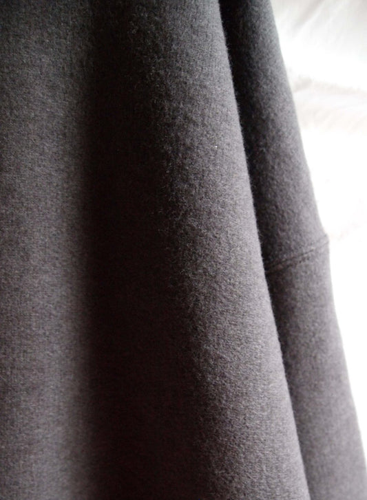 Cotton Tencel Brushed Fleece, LS Hooded Sweat Shirts, #112976, Charcoal