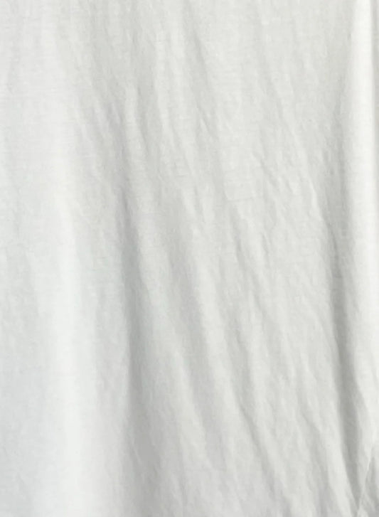 Hi-Soft Jersey, 872-566, LS Crew Top, 55%cotton 45%nylon, WHITE