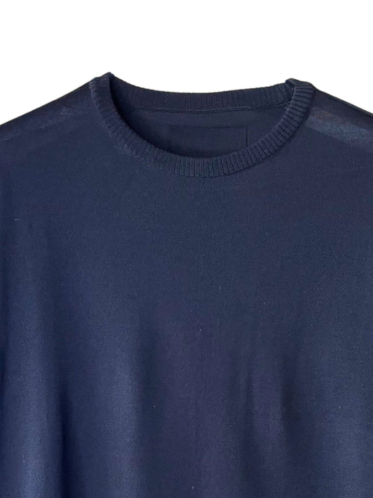 Super Fine Merino 16G Gauge Jersey Knit , VL9221002-4, WOOL 100%, LS CREW, BLACK