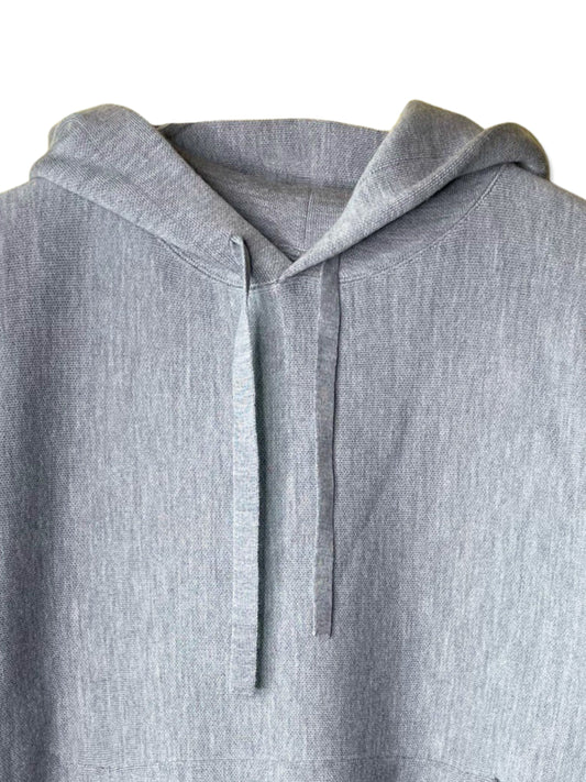 Super Fine Merino 14Gauge DBL-Face Knit, #9221006, WOOL 100%, Unisex L/S HOODIE, GREY