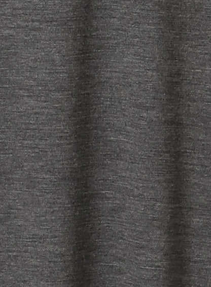 Washable Wool Jersey, Set In-Raglan Combo LS Turtle Top, #1120005, HT Charcoal