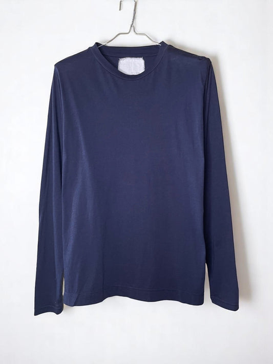 Hi-Soft 36Gage Jersey. #1120012, LS Regular Shape Crew Tee, NAVY