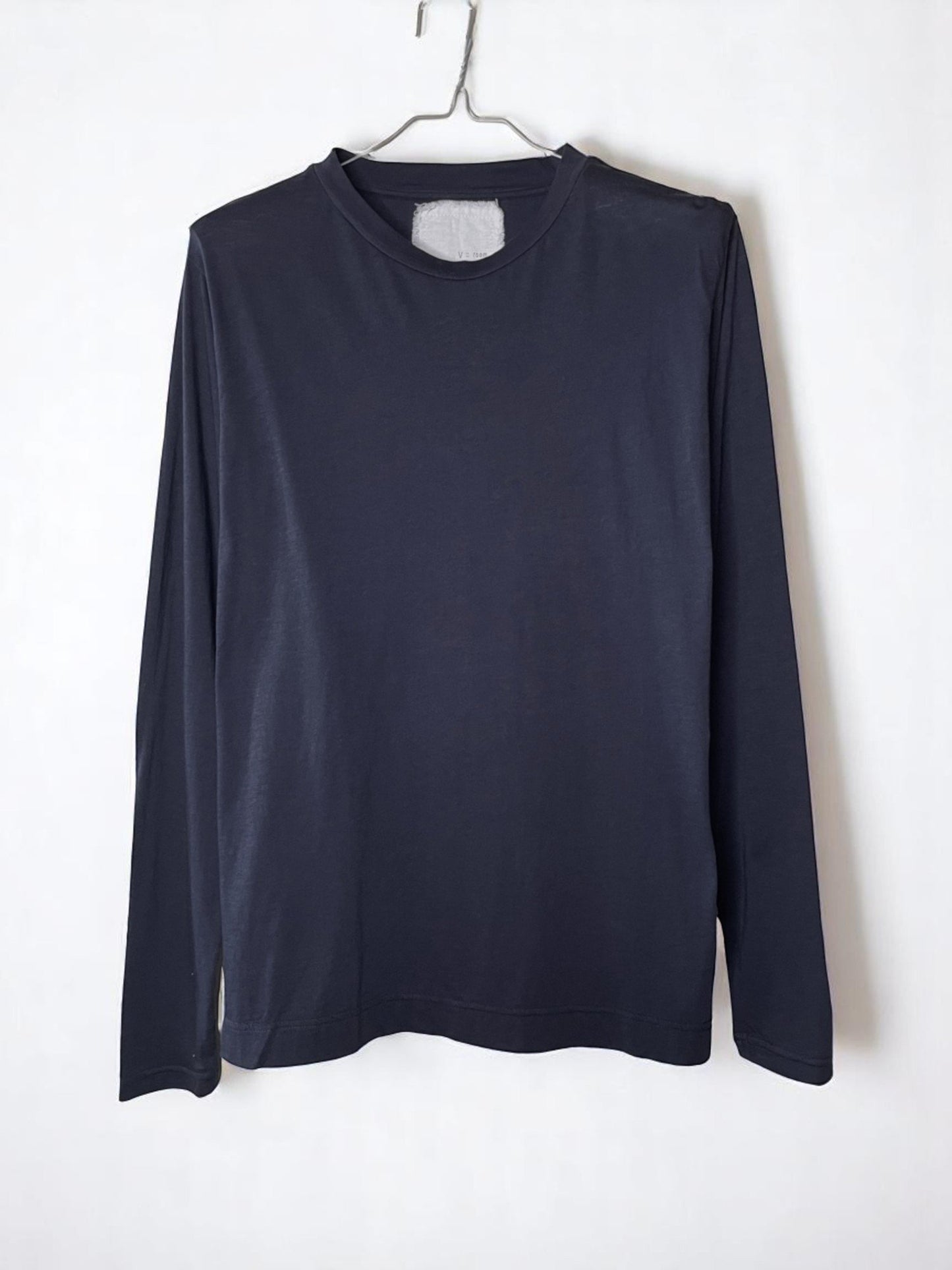 Hi-Soft 36Gage Jersey. #1120012, LS Regular Shape Crew Tee, BLACK