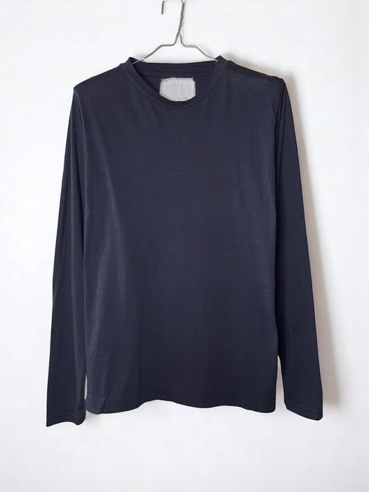 Hi-Soft 36Gage Jersey. #1120012, LS Regular Shape Crew Tee, BLACK