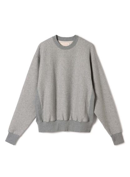 Cotton Tencel Brushed Fleece, LS Crew Sweat Shirts, #112975, HT Grey