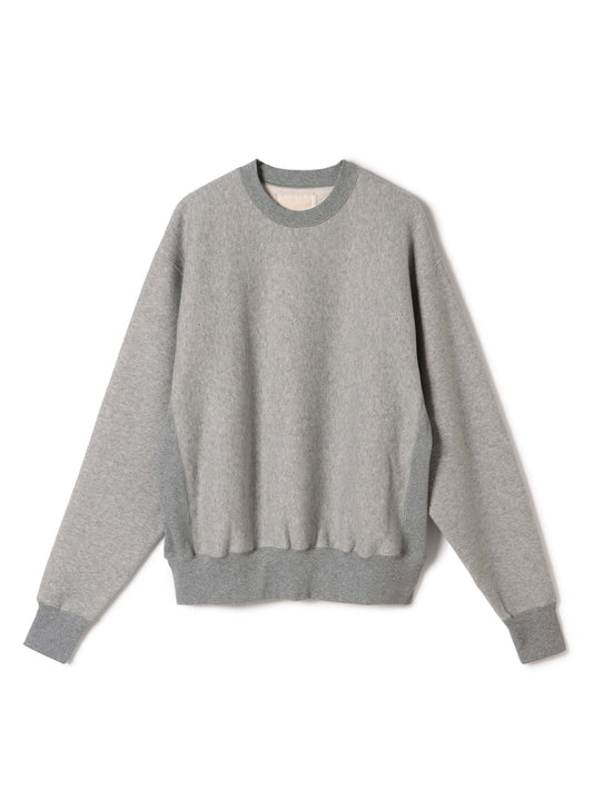 Cotton Tencel Brushed Fleece, LS Crew Sweat Shirts, #112975, HT Grey