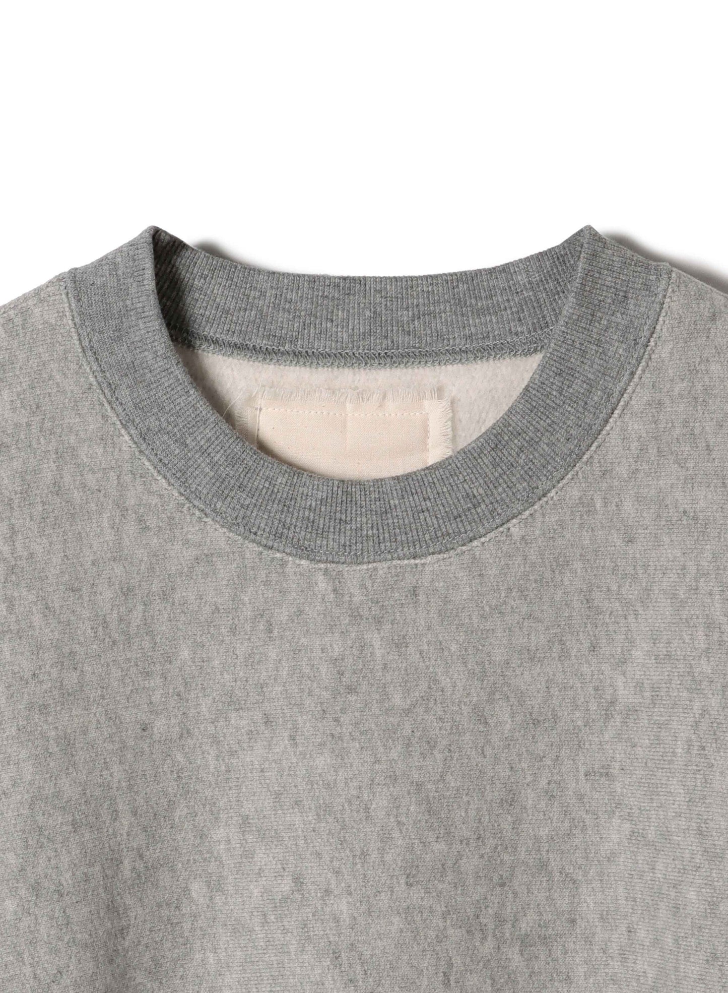 Cotton Tencel Brushed Fleece, LS Crew Sweat Shirts, #112975, HT Grey