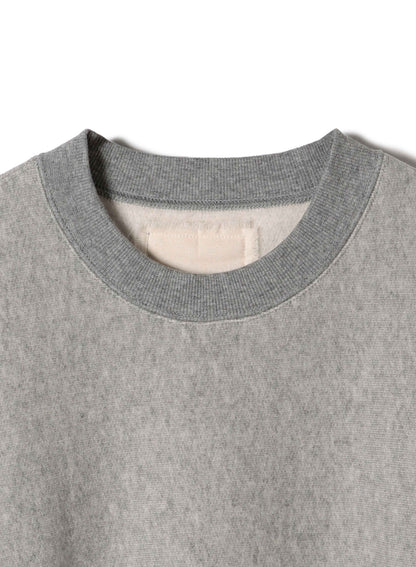 Cotton Tencel Brushed Fleece, LS Crew Sweat Shirts, #112975, HT Grey