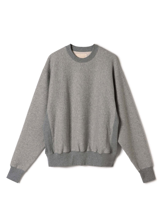 Cotton Tencel Brushed Fleece, LS Crew Sweat Shirts, #112975, HT Charcoal