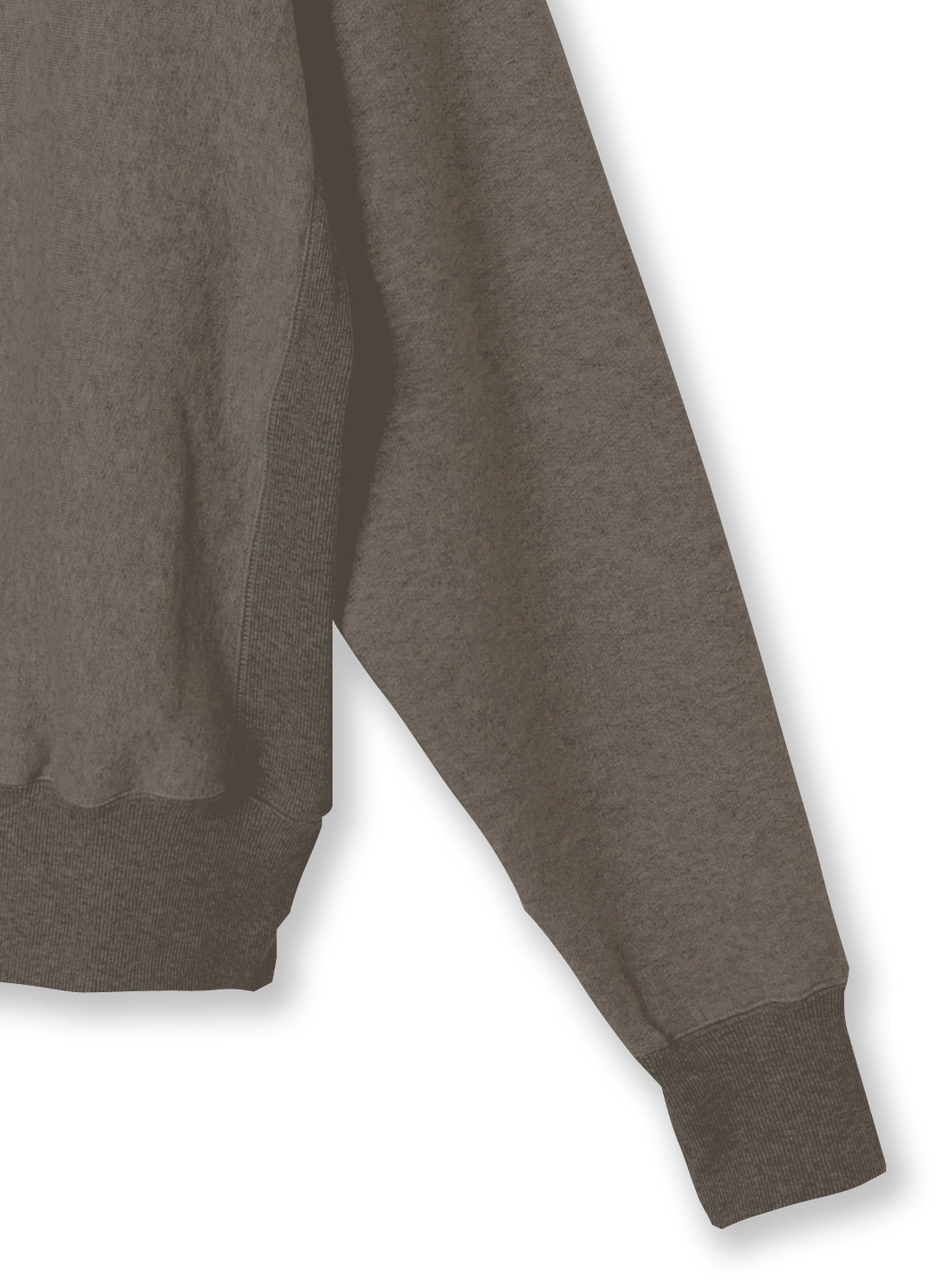 Cotton Tencel Brushed Fleece, LS Crew Sweat Shirts, #112975, Charcoal