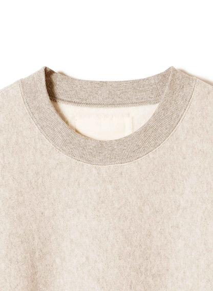 Cotton Tencel Brushed Fleece, LS Crew Sweat Shirts, #112975, Oat