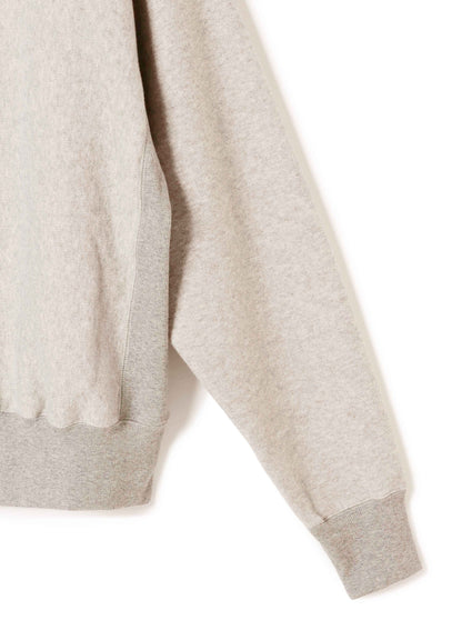 Cotton Tencel Brushed Fleece, LS Crew Sweat Shirts, #112975, Oat