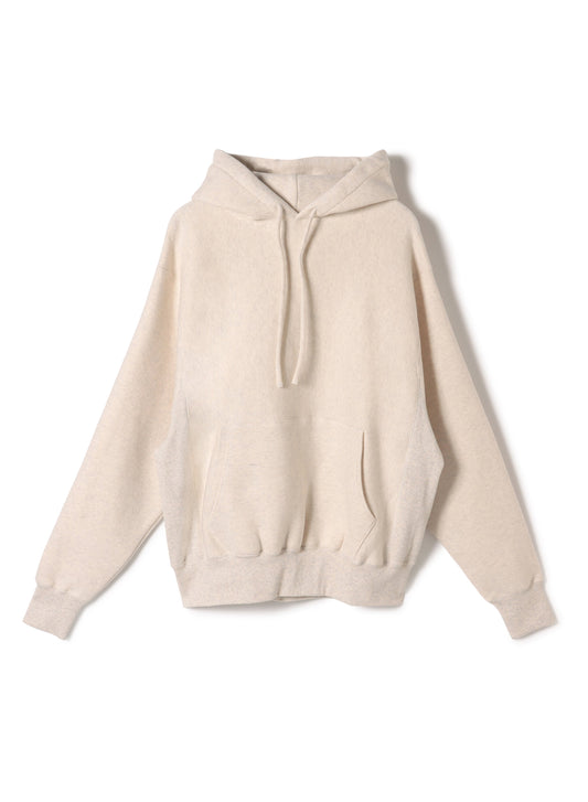 Cotton Tencel Brushed Fleece, LS Hooded Sweat Shirts,  #112976, OATMEAL