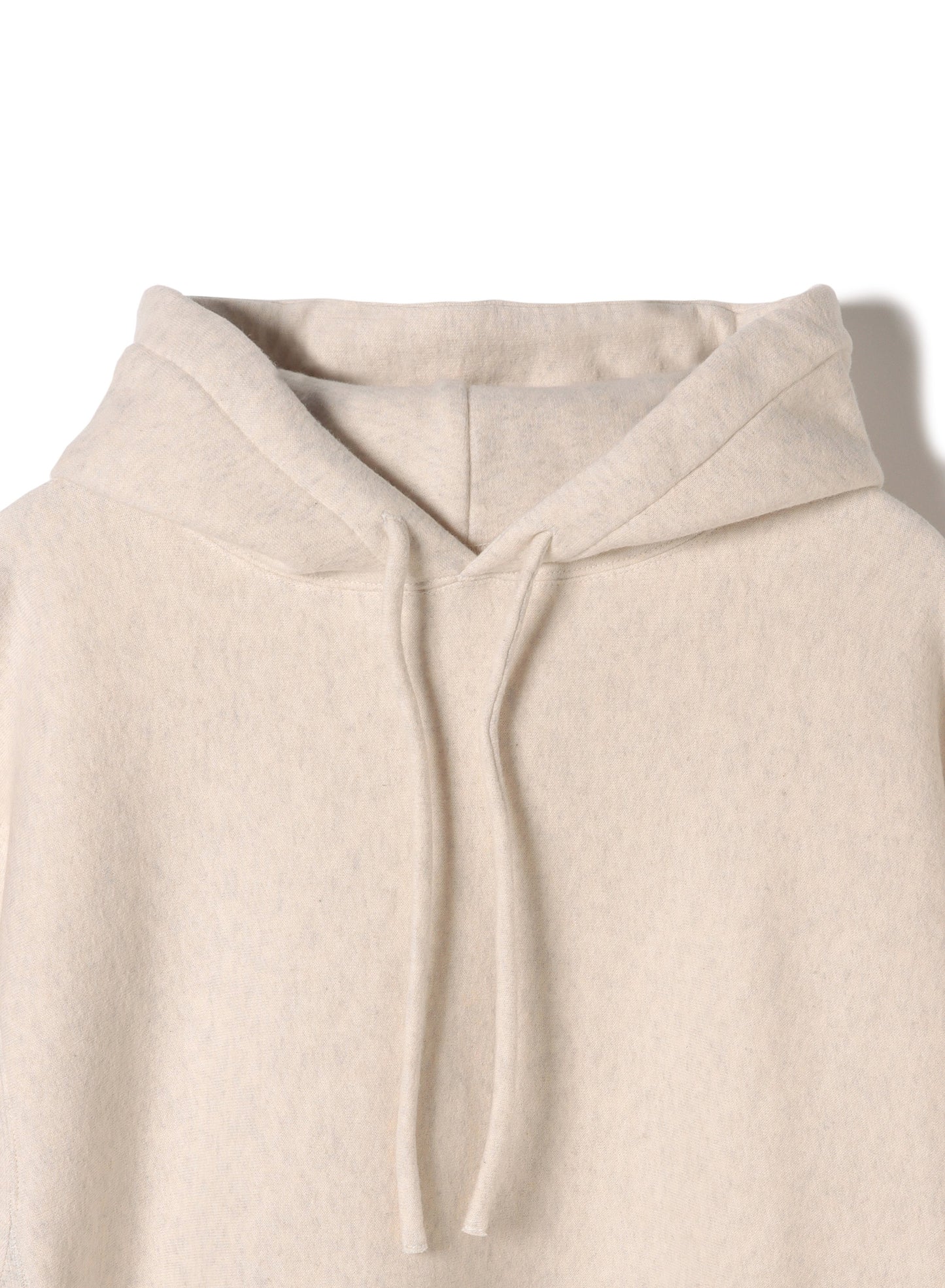 Cotton Tencel Brushed Fleece, LS Hooded Sweat Shirts,  #112976, OATMEAL