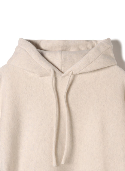 Cotton Tencel Brushed Fleece, LS Hooded Sweat Shirts,  #112976, OATMEAL