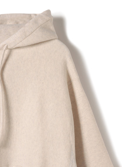 Cotton Tencel Brushed Fleece, LS Hooded Sweat Shirts,  #112976, OATMEAL