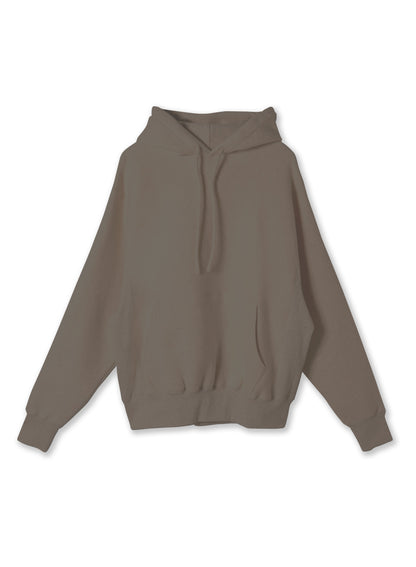 Cotton Tencel Brushed Fleece, LS Hooded Sweat Shirts,  #112976, Charcoal