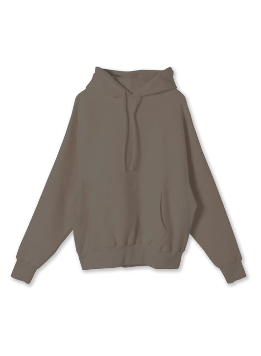 Cotton Tencel Brushed Fleece, LS Hooded Sweat Shirts,  #112976, Charcoal