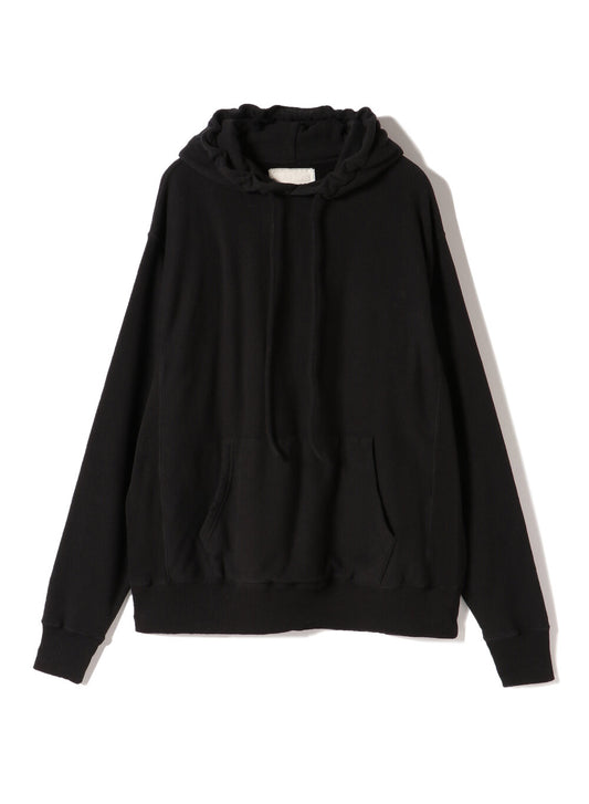 Reverse Cotton 20Gage Pile, LS Hooded Sweat Shirts, #112979, Black