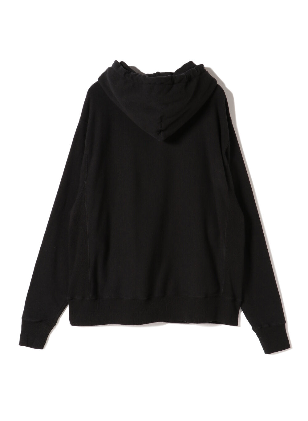 Reverse Cotton 20Gage Pile, LS Hooded Sweat Shirts, #112979, Black