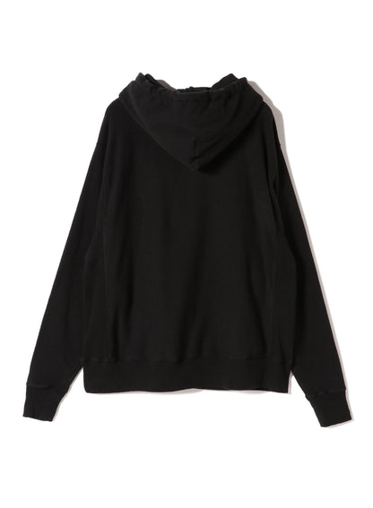 Reverse Cotton 20Gage Pile, LS Hooded Sweat Shirts, #112979, Black