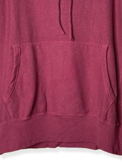 Reverse Cotton 20Gage Pile, LS Hooded Sweat Shirts, #112979, BURGANDY