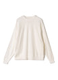 Hi-Soft 18Gage Gauze Fleece, LS Crew Sweat Shirts、#112981, White
