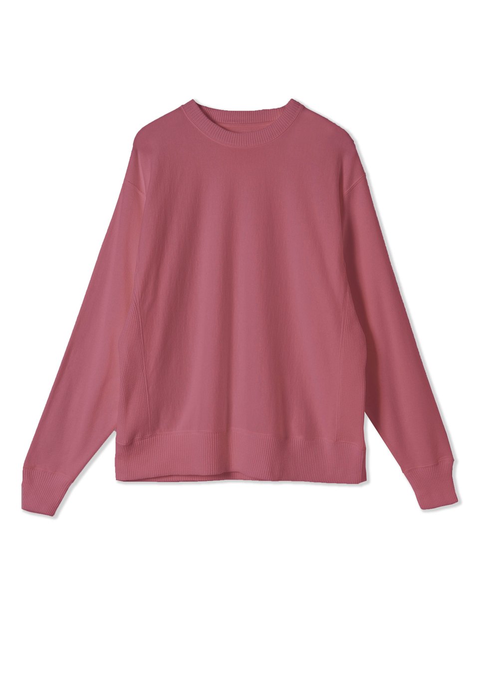 Hi-Soft 18Gage Gauze Fleece, LS Crew Sweat Shirts、#112981, Burgandy