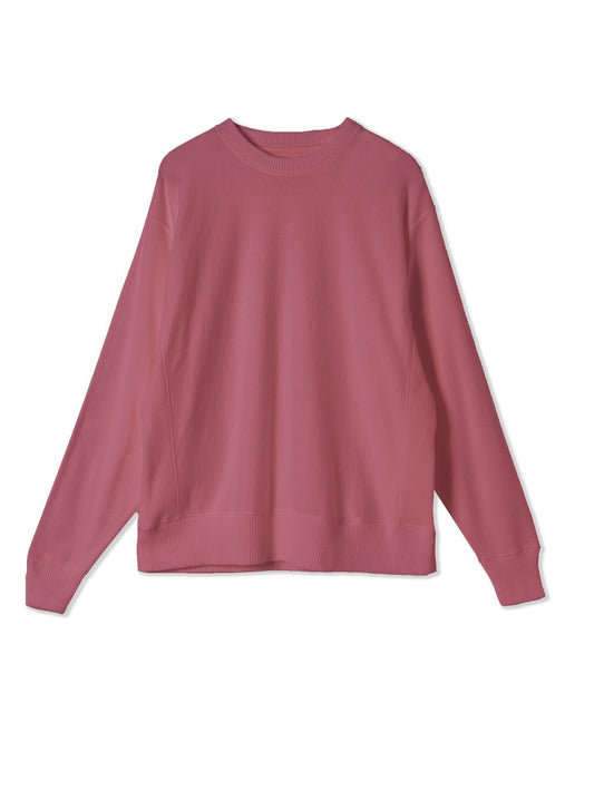 Hi-Soft 18Gage Gauze Fleece, LS Crew Sweat Shirts、#112981, Burgandy
