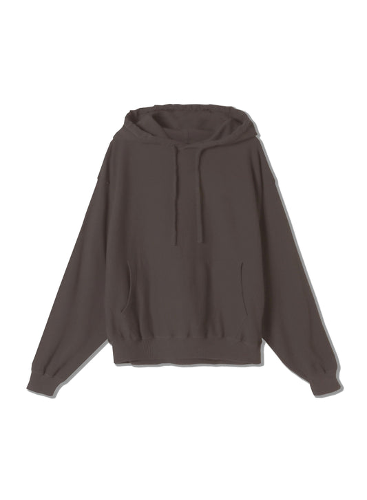 Hi-Soft 18Gage Gauze Fleece, LS  Hooded Sweat Shirts、#112982, BLACK