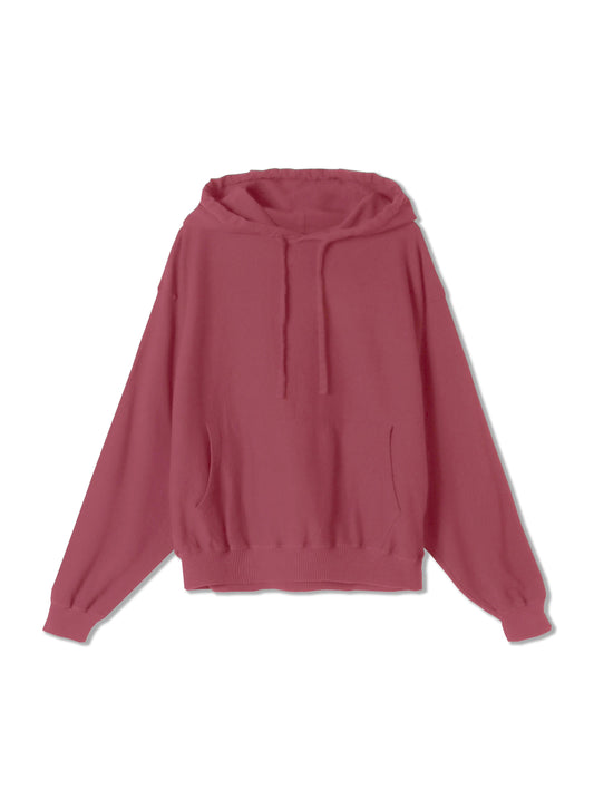 Hi-Soft 18Gage Gauze Fleece, LS  Hooded Sweat Shirts、#112982, BURGANDY