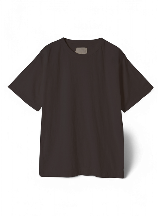 Reverse Cotton 32Gage Jersey, SS Reg. Shape Crew Tee, #112984, BLACK