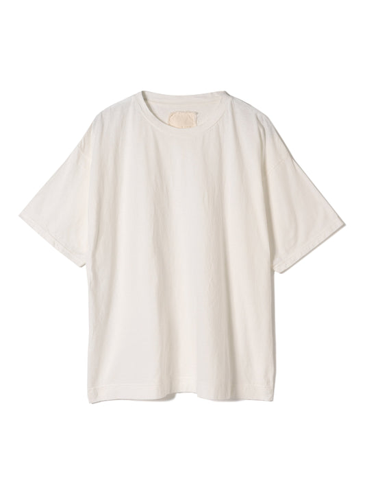 Reverse Cotton 32Gage Jersey, #112986, SS Loose. Shape Crew Tee, WHITE