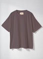 Reverse Cotton 32Gage Jersey,  #112986, SS Loose. Shape Crew Tee, DARK CHARCOAL